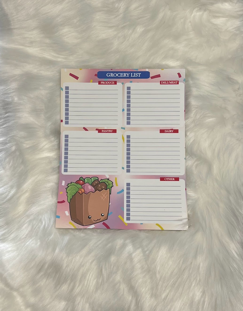 Grocery List Notepad