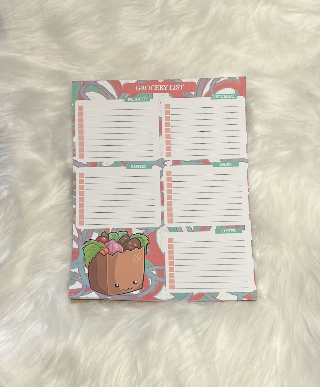 Grocery List Notepad