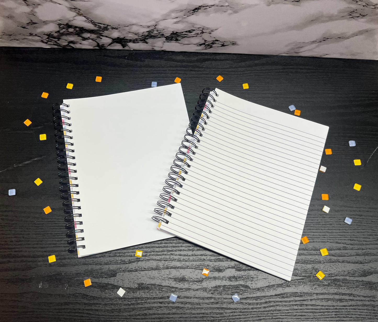Easter Panda - Spiral Notebook, Ruled Lines Journal, Handmade Stationary, Soft Cover Notebook