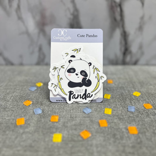 Panda Bears Sticker Pack Vinyl Stickers, Matte Stickers, Decals