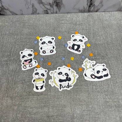 Panda Bears Sticker Pack Vinyl Stickers, Matte Stickers, Decals